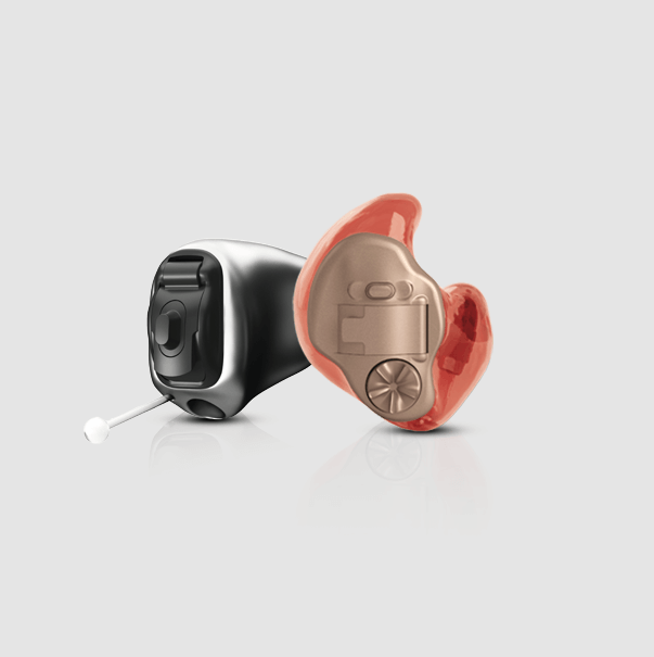 Phonak Hörgeräte schwarz orange