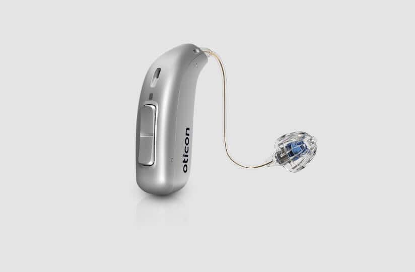 Oticon more Hörgeräte silber