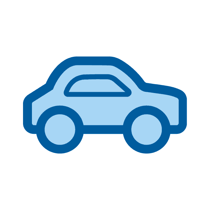 Icon von Auto zur CO2-Veranschaulichung von audibenes Nachhaltigkeit
