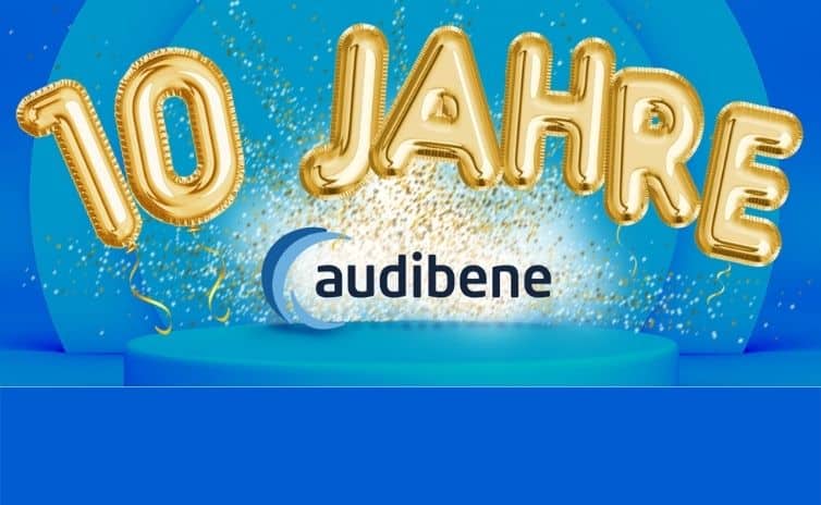 Teaser vom zehnjährigen Jubilläum von audibene