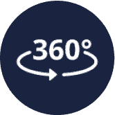audibene service icon auf blauem hintergrund