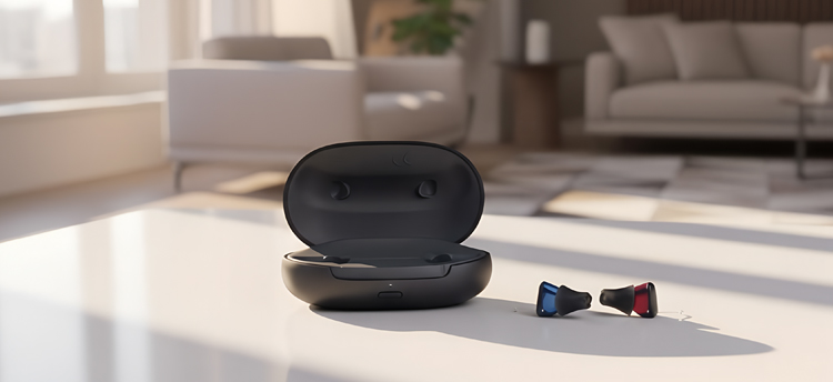 hoergeraete ITE auf Tisch