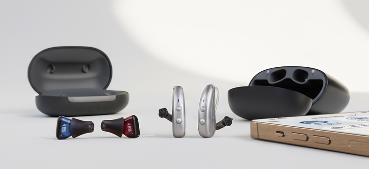 audibene akku hörgeräte BTE und ITE mit Ladebox ladestation